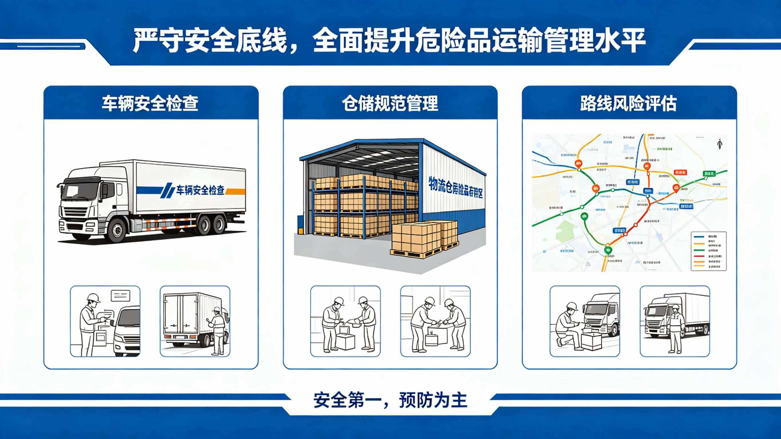 严守安全底线，全面提升危险品运输管理水平。