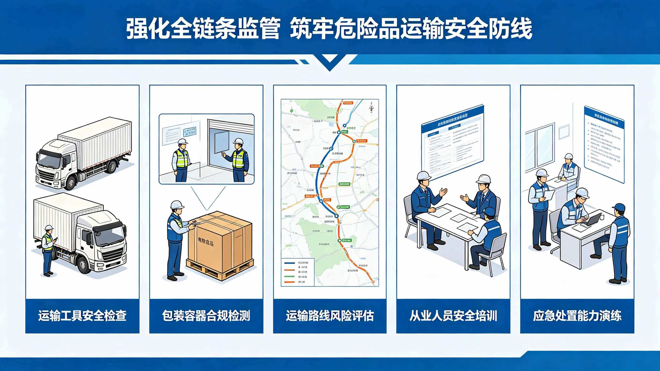 强化全链条监管，筑牢危险品运输安全防线。