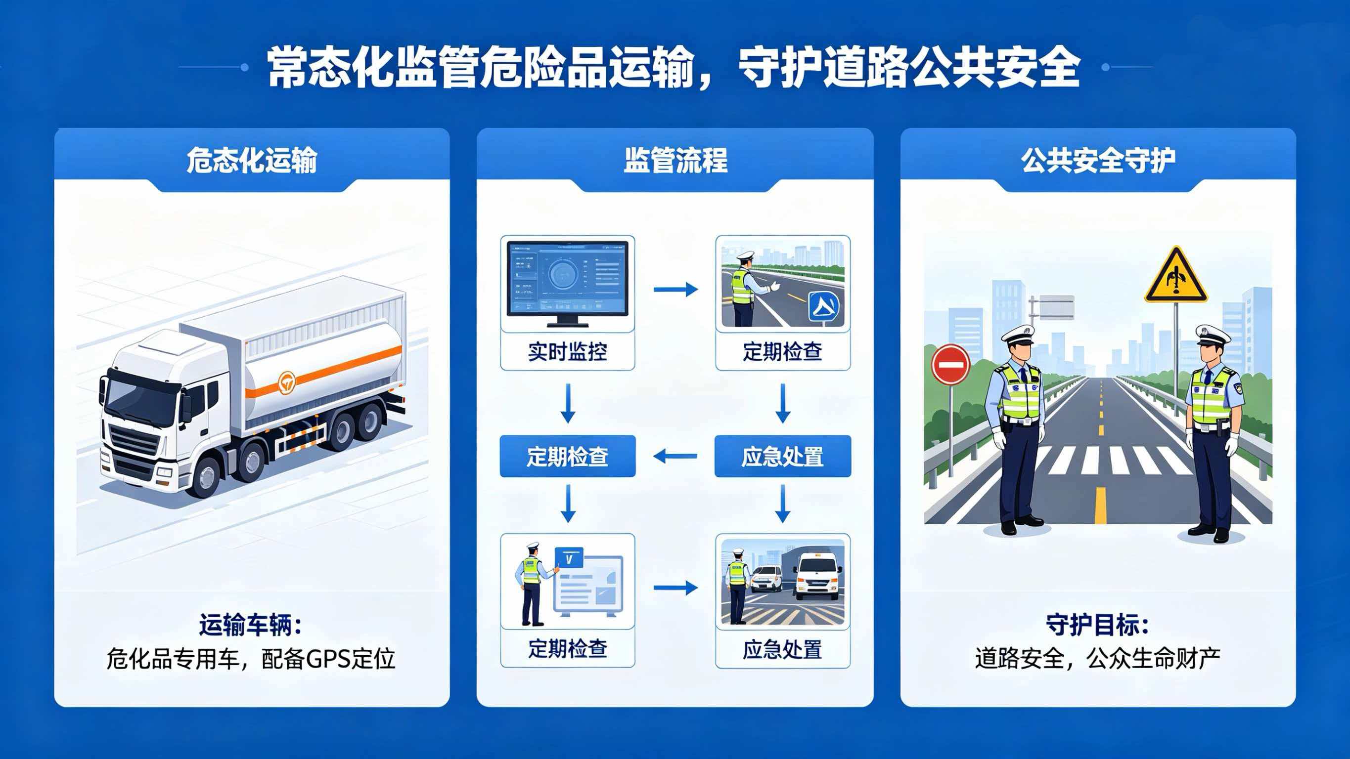 常态化监管危险品运输，守护道路公共安全。